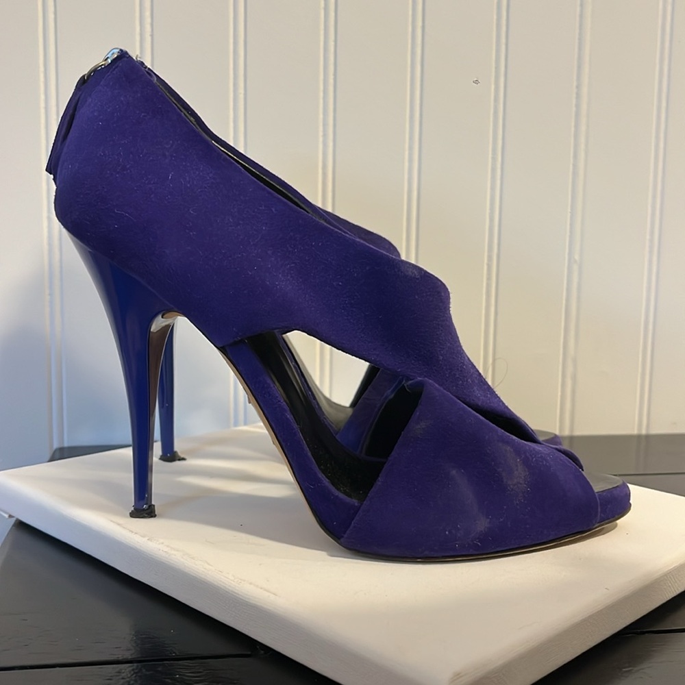 Barney’s Co Op Purple/Indigo Suede Sandals, Sz 39
